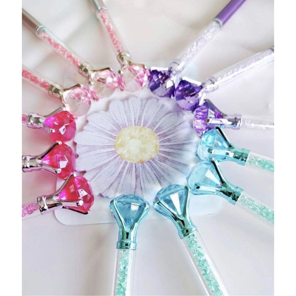 Jewel Top Pen Hot Pink